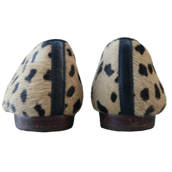 Madewell Frances Loafers Animal Print  Leopard Calf Hair Flats Chunky Comfort 9 - Picture 6 of 9